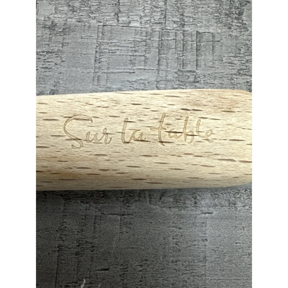 Sur La‎ Table Tovolo Spatulart Easter Bunny Silicone Spatula Wood Handle NWOT